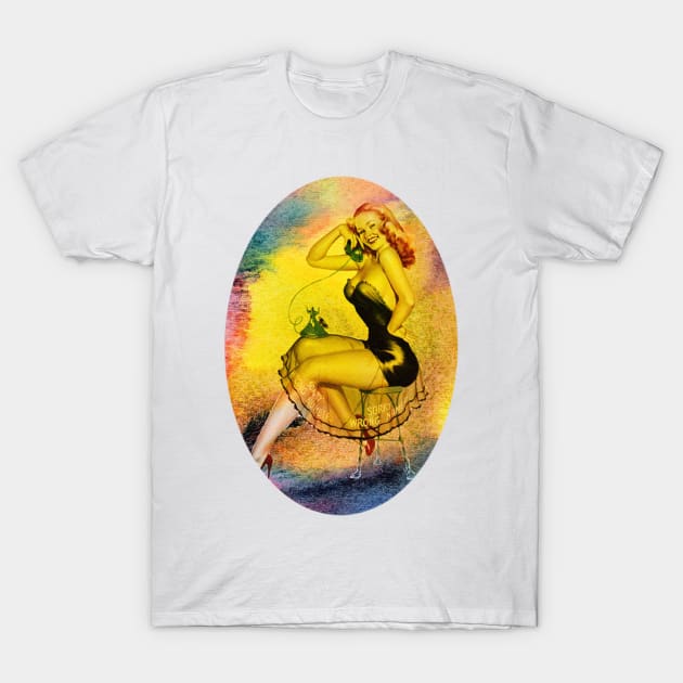 Pin Up Girl T-Shirt by Gigiart